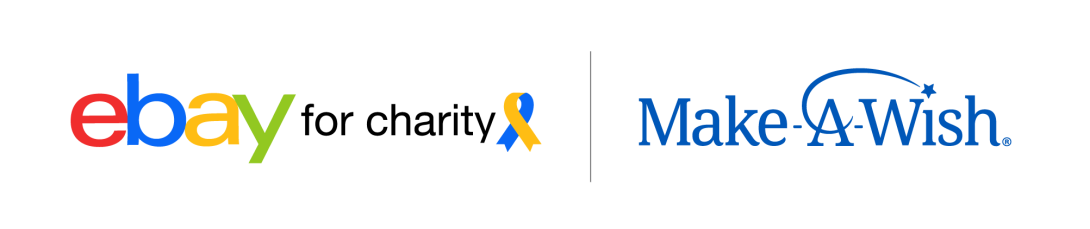 ebay for charity + Make-A-Wish cobranded logo